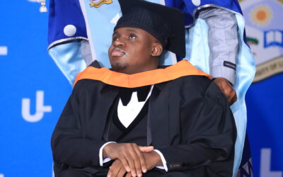 Blind and wheelchair user defies all odds to earn BA degree in Political Studies