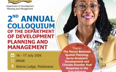2nd Annual Department of Development Planning and Management Colloquium