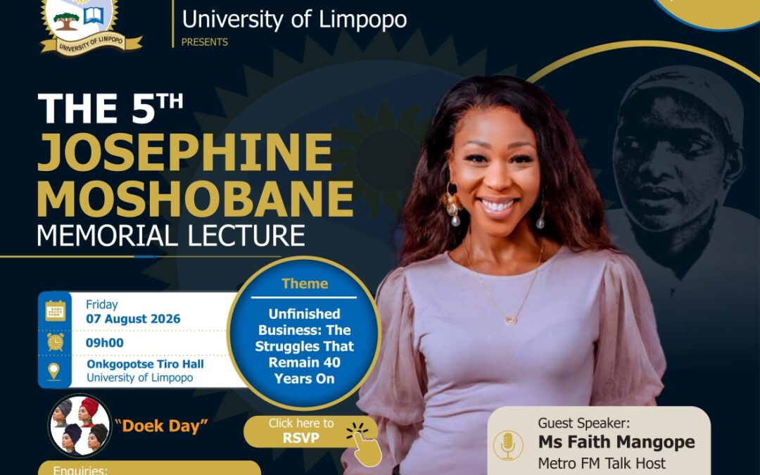 University of Limpopo 5th Josephine Moshobane Memorial Lecture